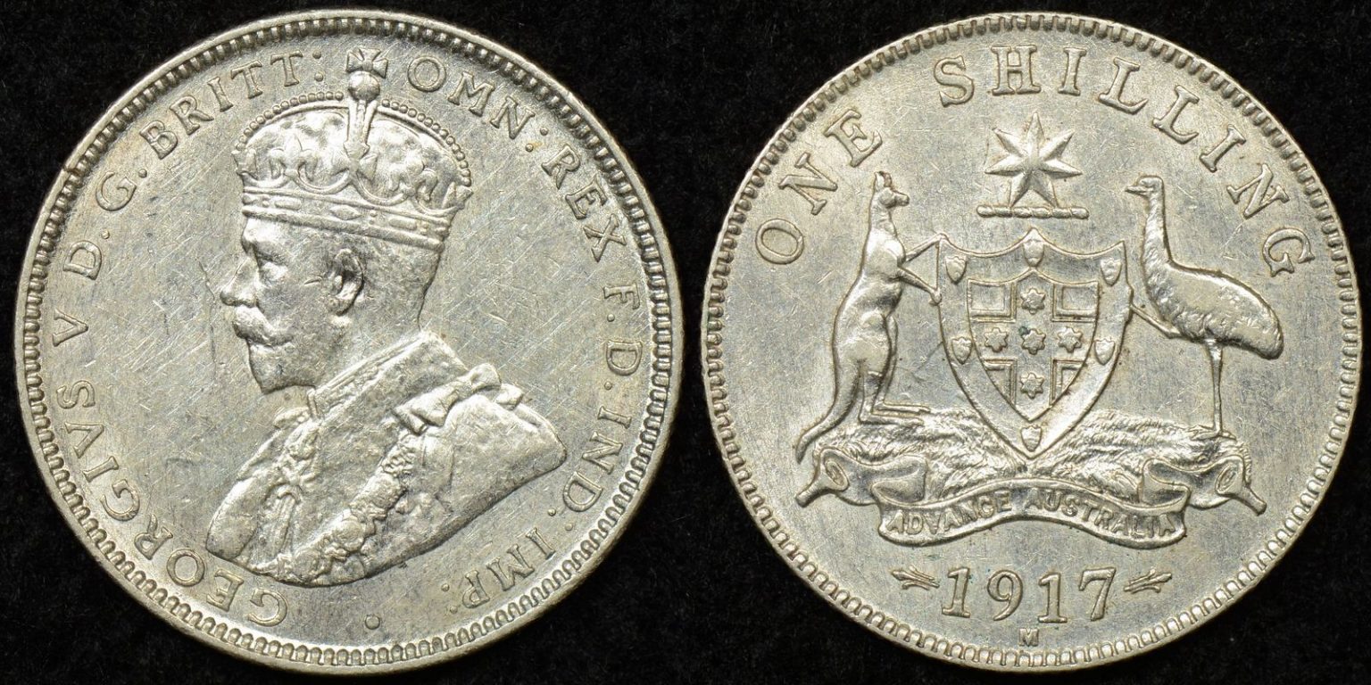 Australia Shilling Extremely Fine Hairlines The Purple Penny