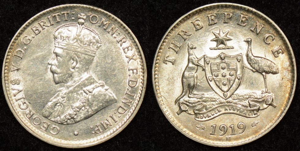 Australia M Threepence About Extremely Fine Good Extremely Fine