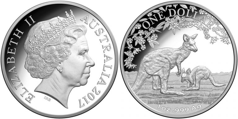 2017 Kangaroo Series -Seasons Change 'Spring' $1 Fine Silver Proof Coin ...