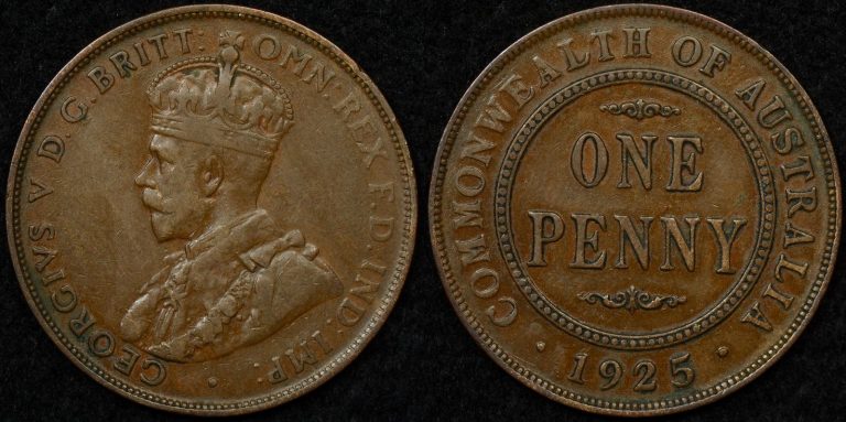 Pcgs Graded Australian Pennies For Sale - The Purple Penny