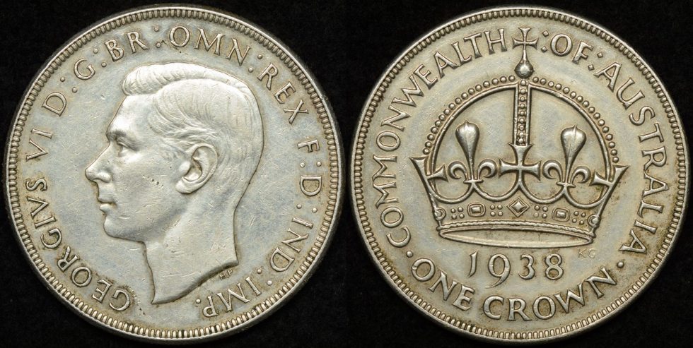 Australia 1938 Crown Fine - The Purple Penny