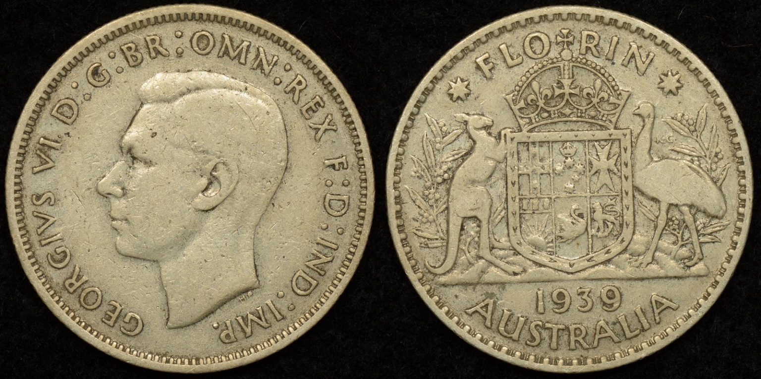 Australia 1939 Florin Fine - The Purple Penny