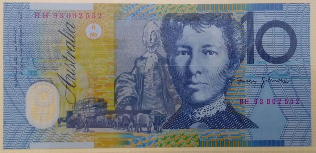 Australia 1993 Ten Dollar Note Last Paper First Polymer 9 Folders - The ...