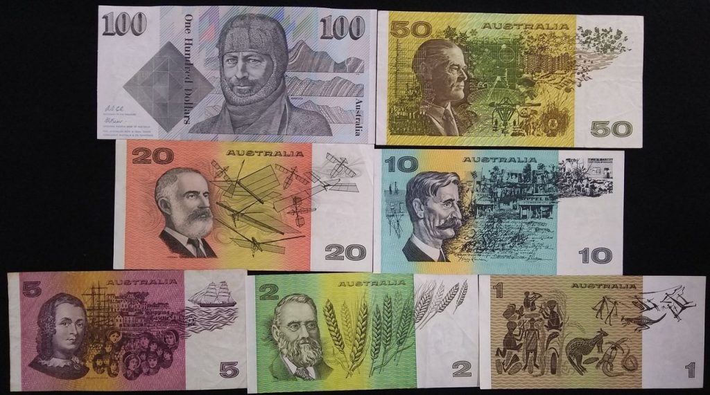 Australia 1981-1992 Circulated Paper Notes $1, $2, $5, $10, $20, $50 ...