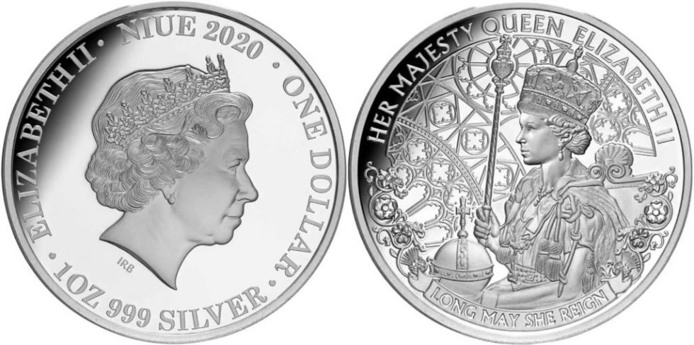 Niue 2020 Dollar Long May She Reign 1oz Silver Proof The Purple Penny